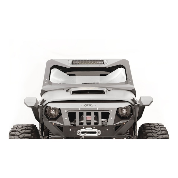 Fab Fours 07-17 JEEP JK FRONT VICOWL INSERT MATTE BLACK JK3021-1 - main